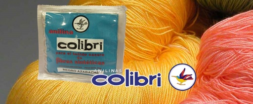 ANILINA DE FIBRAS SINTETICAS COLIBRI  25GRS